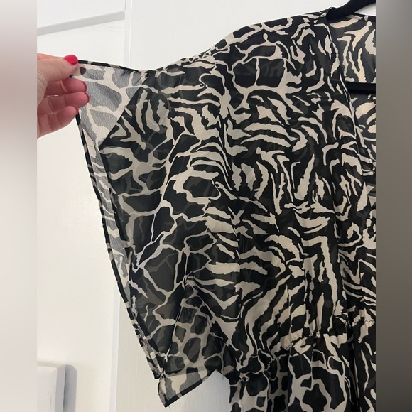 Bisou Bisou top size L Elastic waist with a tie (J129) - Picture 2 of 7